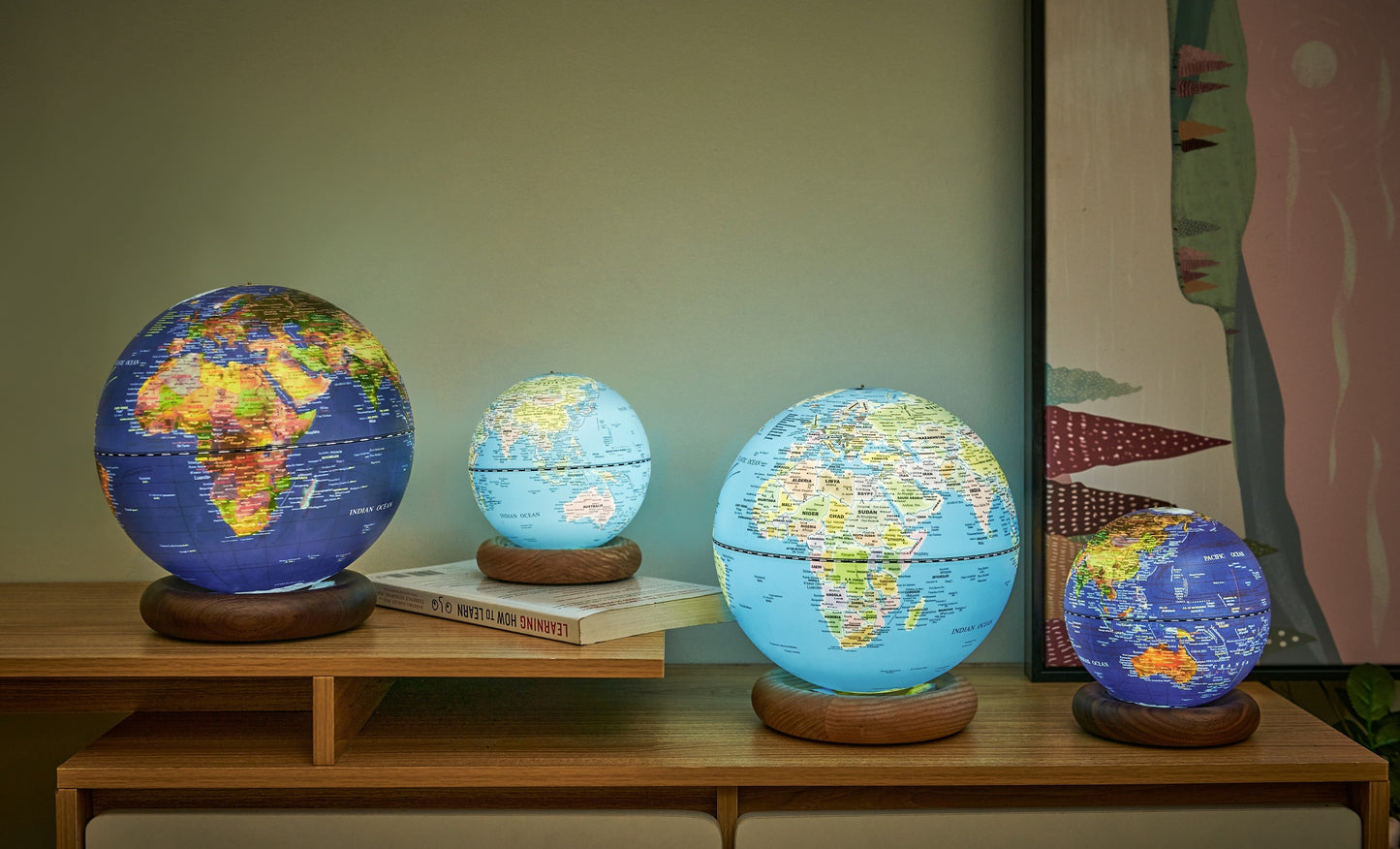 Gingko Design - AtlasGlobe Lamp - Leuchtglobus