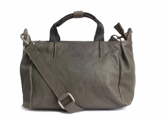MARGELISCH Leder-Umhängetasche Gini 3 - grey