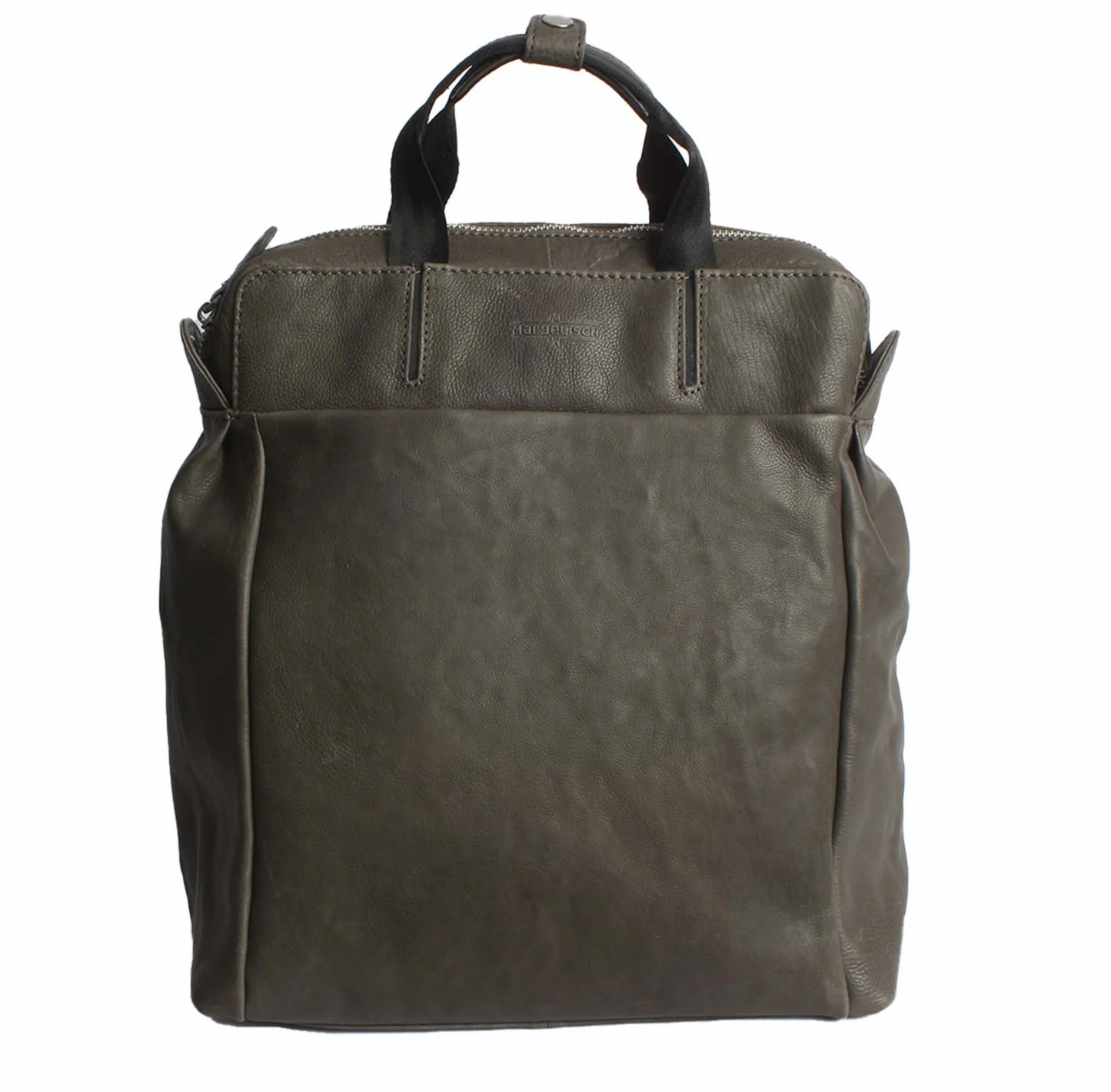 MARGELISCH Leder-Laptoprucksack Nuria 3 - grey