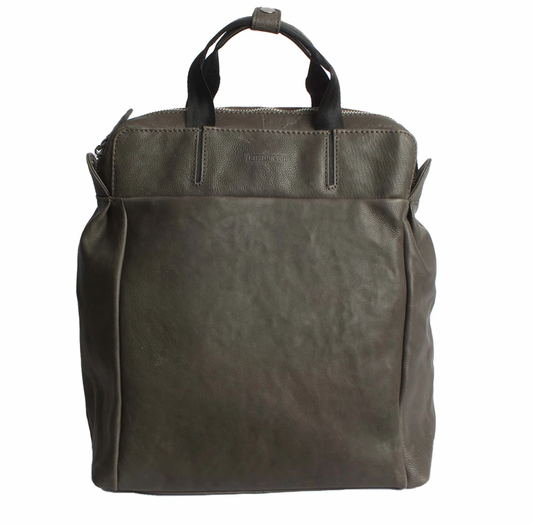 MARGELISCH Leder-Laptoprucksack Nuria 3 - grey