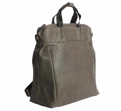 MARGELISCH Leder-Laptoprucksack Nuria 3 - grey