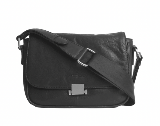 MARGELISCH Leder-Umhängetasche Fugo 1 - black