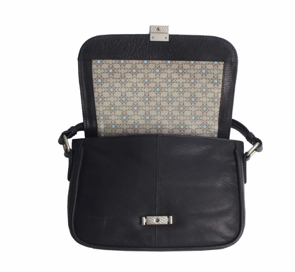 MARGELISCH Leder-Umhängetasche Fugo 1 - black