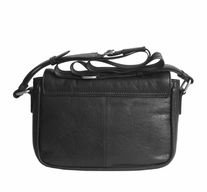 MARGELISCH Leder-Umhängetasche Fugo 1 - black