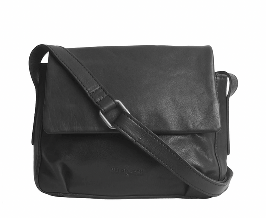 MARGELISCH Leder-Umhängetasche Alanis 1 - black