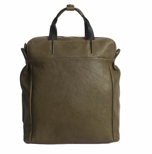 MARGELISCH Leder-Laptoprucksack Nuria 3 - green