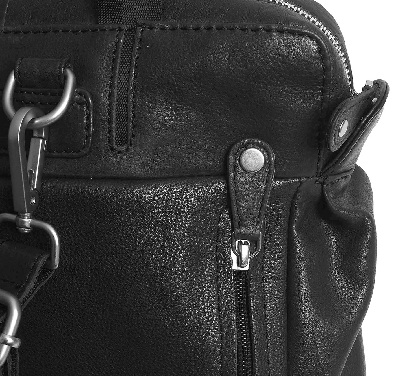 MARGELISCH Leder-Laptoprucksack Nuria 3 - black