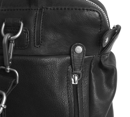 MARGELISCH Leder-Laptoprucksack Nuria 3 - black