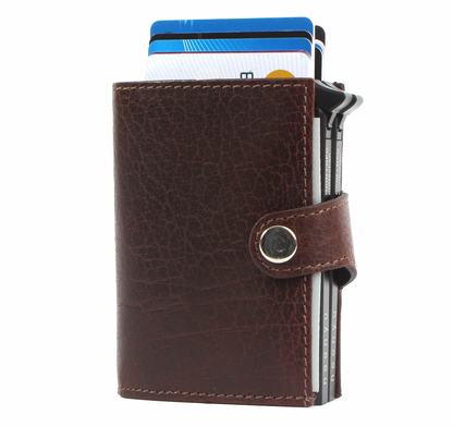 noonyu double RFID-Börse / Leder - brown