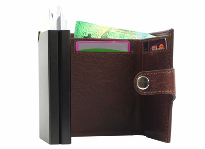 noonyu double RFID-Börse / Leder - brown